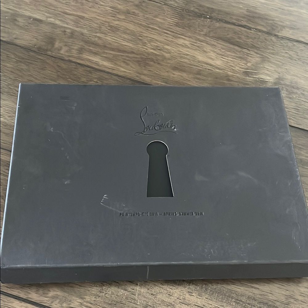 Christian Louboutin Gray Box with catalog shoes purse 2016